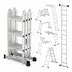 ESCALERA MULTIUSOS PLEGABLE LUISLADDER 4X3 3.70m 7 EN 1 NEW.