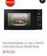microondas LG de 20 litros