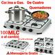 Cocinas de gas de 3 y 4 hornillas