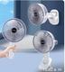 Ventilador recargable se puede enganchar en diferentes lugar